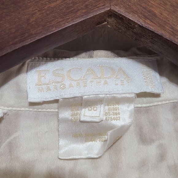 Vintage Escada Women's Silk Tiger Print Blouse Size 36 - Picture 3 of 8